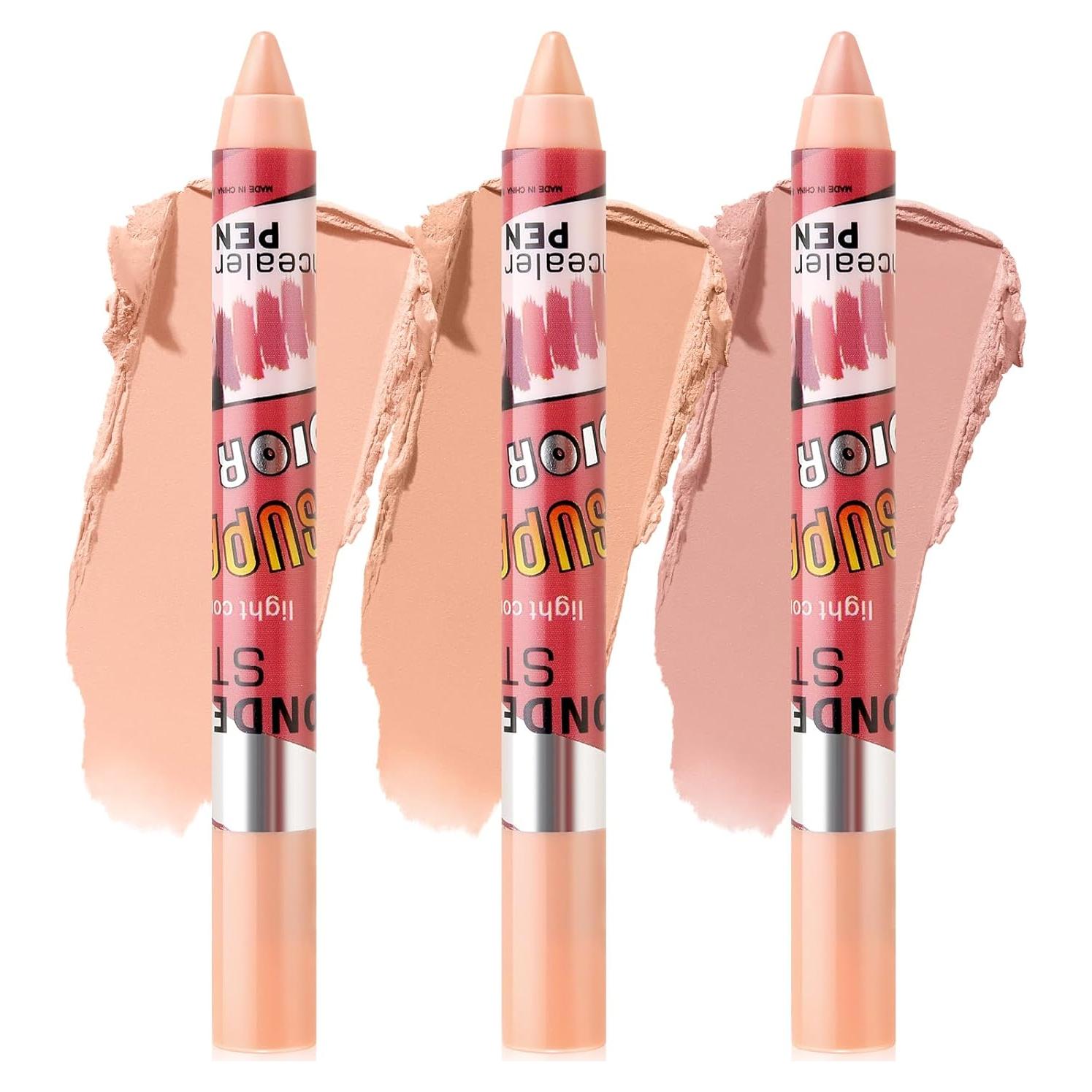 Set de 3 Lápices Correctores Boobeen - Mate Impermeable