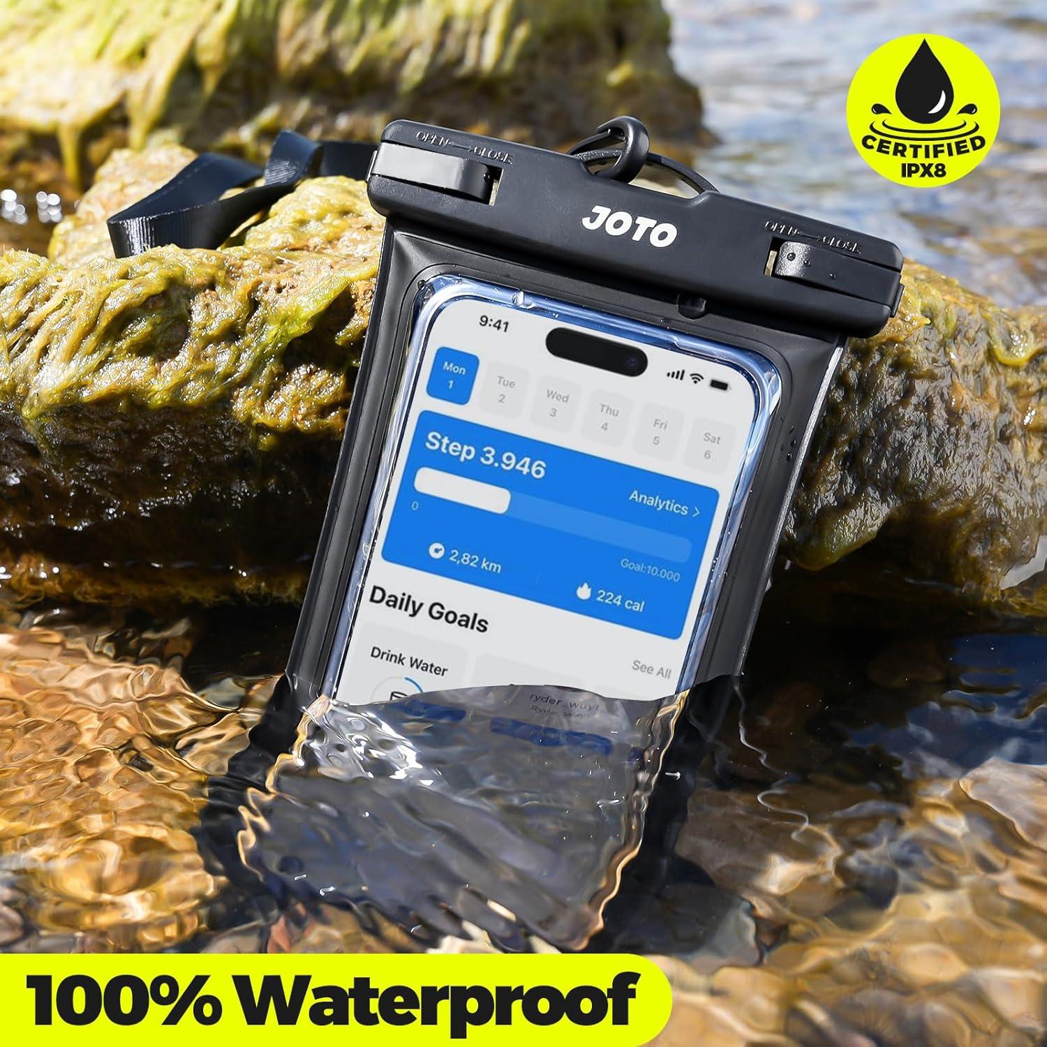 Funda Impermeable JOTO para Teléfonos hasta 17 cm - Negro