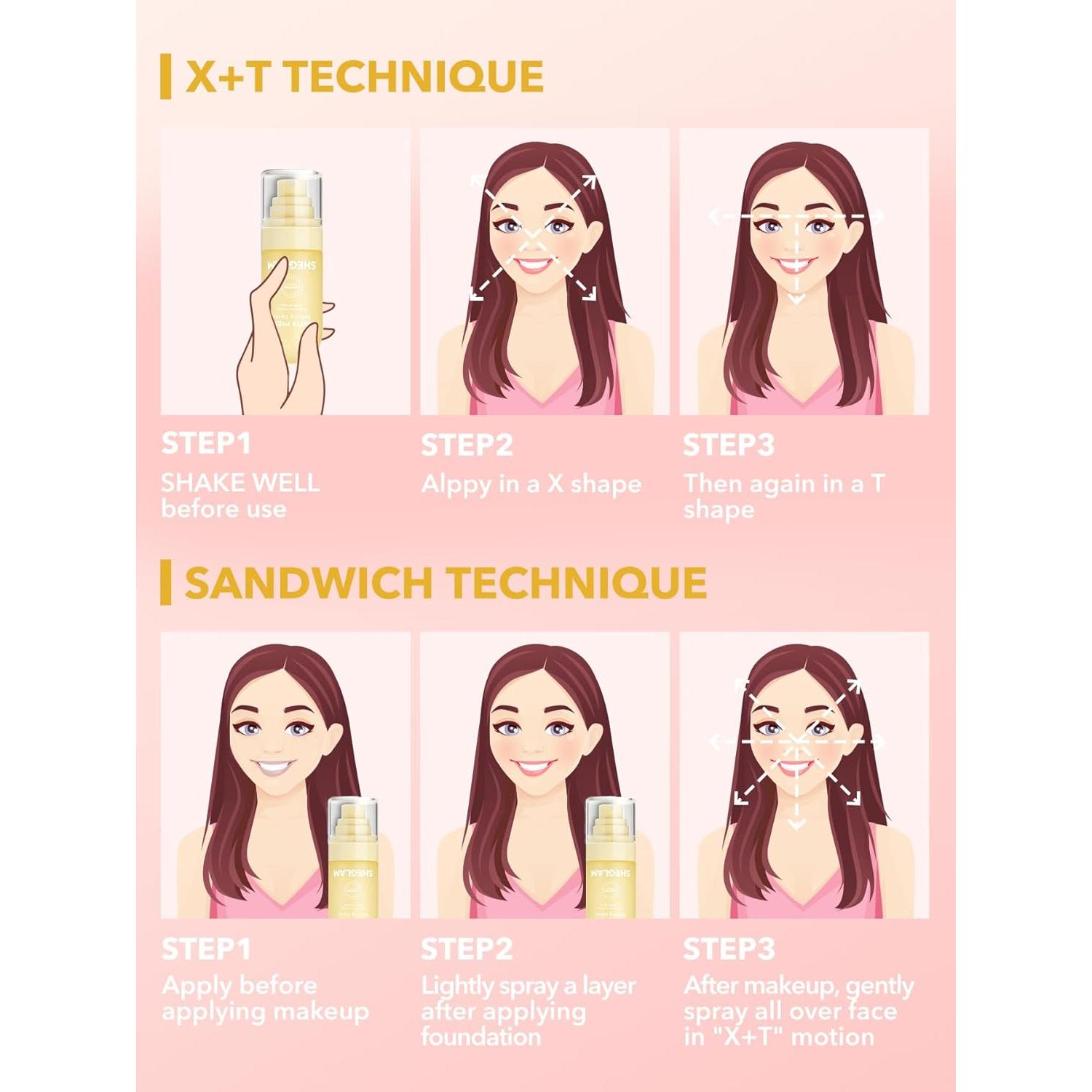 Spray Fijador Mate SHEGLAM 99.86g Larga Duración Control Aceite