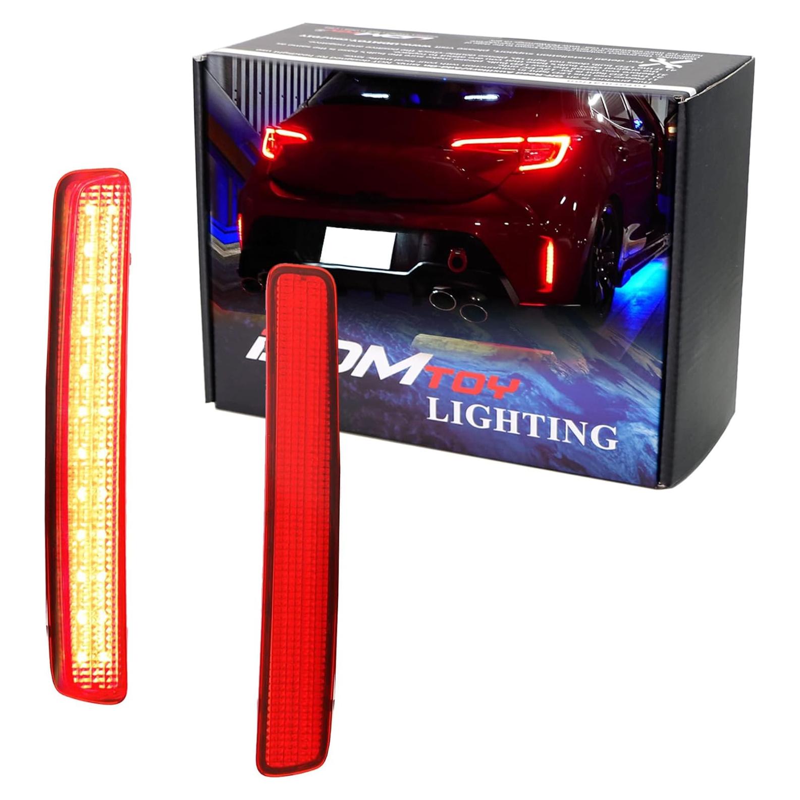 Luz Reflectora LED iJDMTOY Roja para Toyota GR Corolla 2023