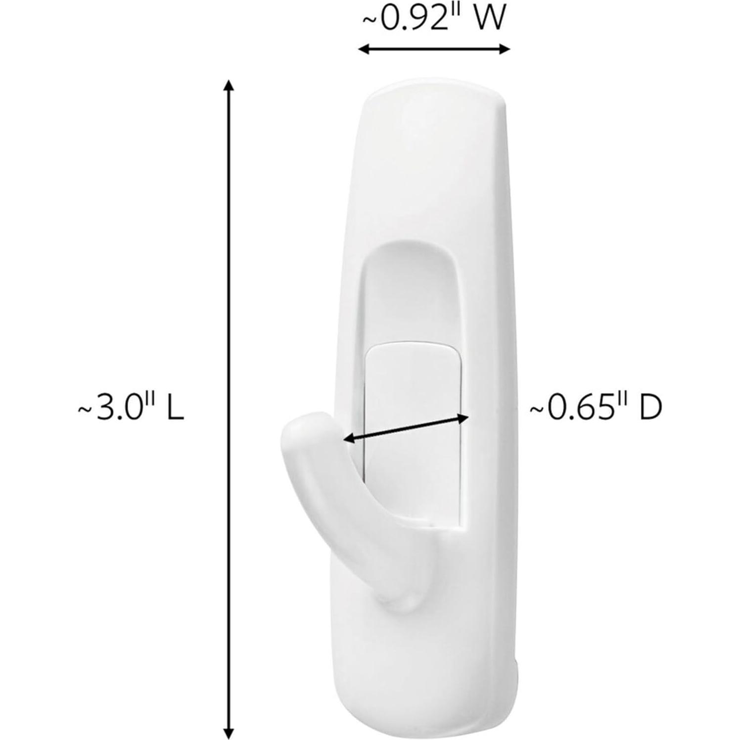 Ganchos de Pared Command Medianos Blancos - 9 Ganchos, 12 Tiras