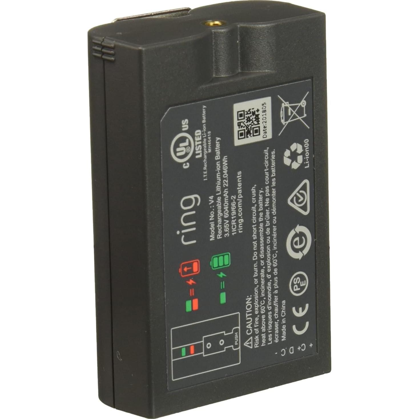 Ring Rechargeable Quick Release Battery Pack (Pack of 2)