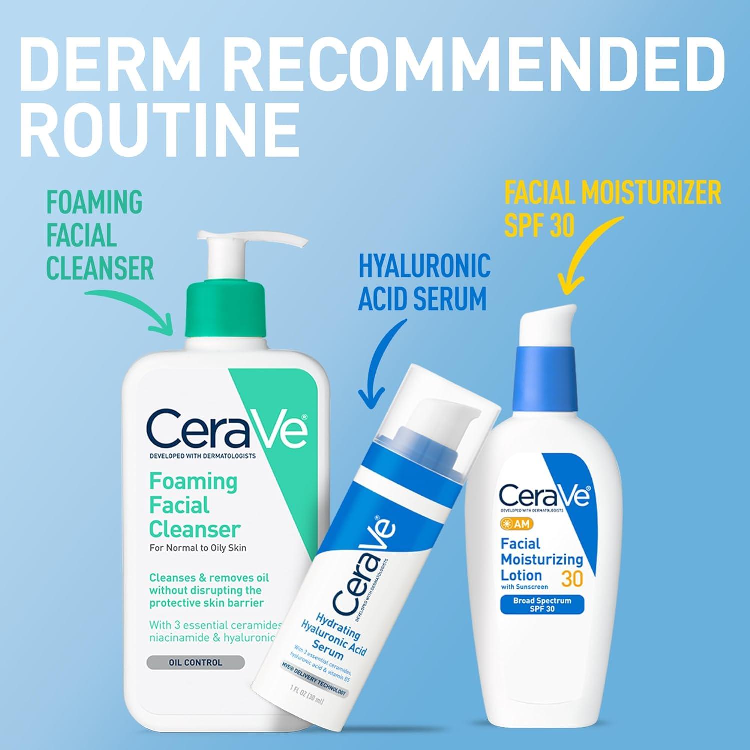 CeraVe Loción Hidratante Facial AM SPF 30 85g - No Comedogénico