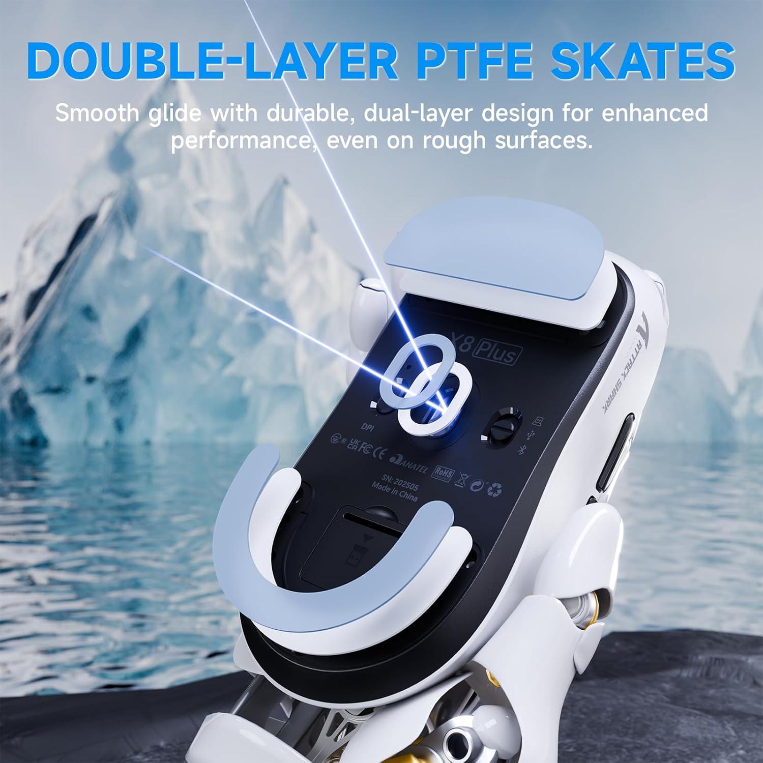 Ratón Gaming Inalámbrico ATTACK SHARK X8Plus 55g 40K DPI