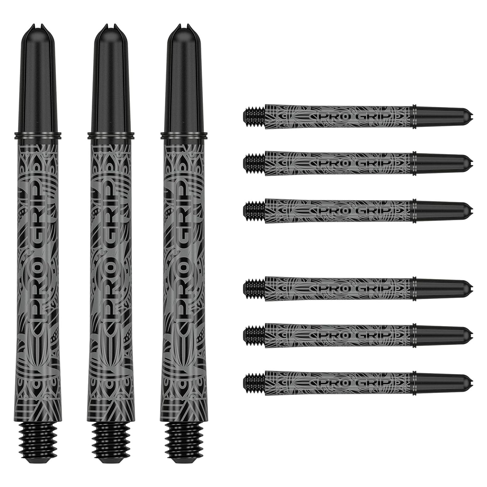 Ejes Pro Grip Target Darts Tinta Negra Medio - 9 Unidades