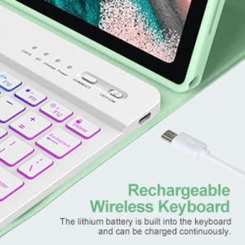 Funda de teclado TaIYanG para Galaxy Tab A8 10.5" 2022 con Bluetooth