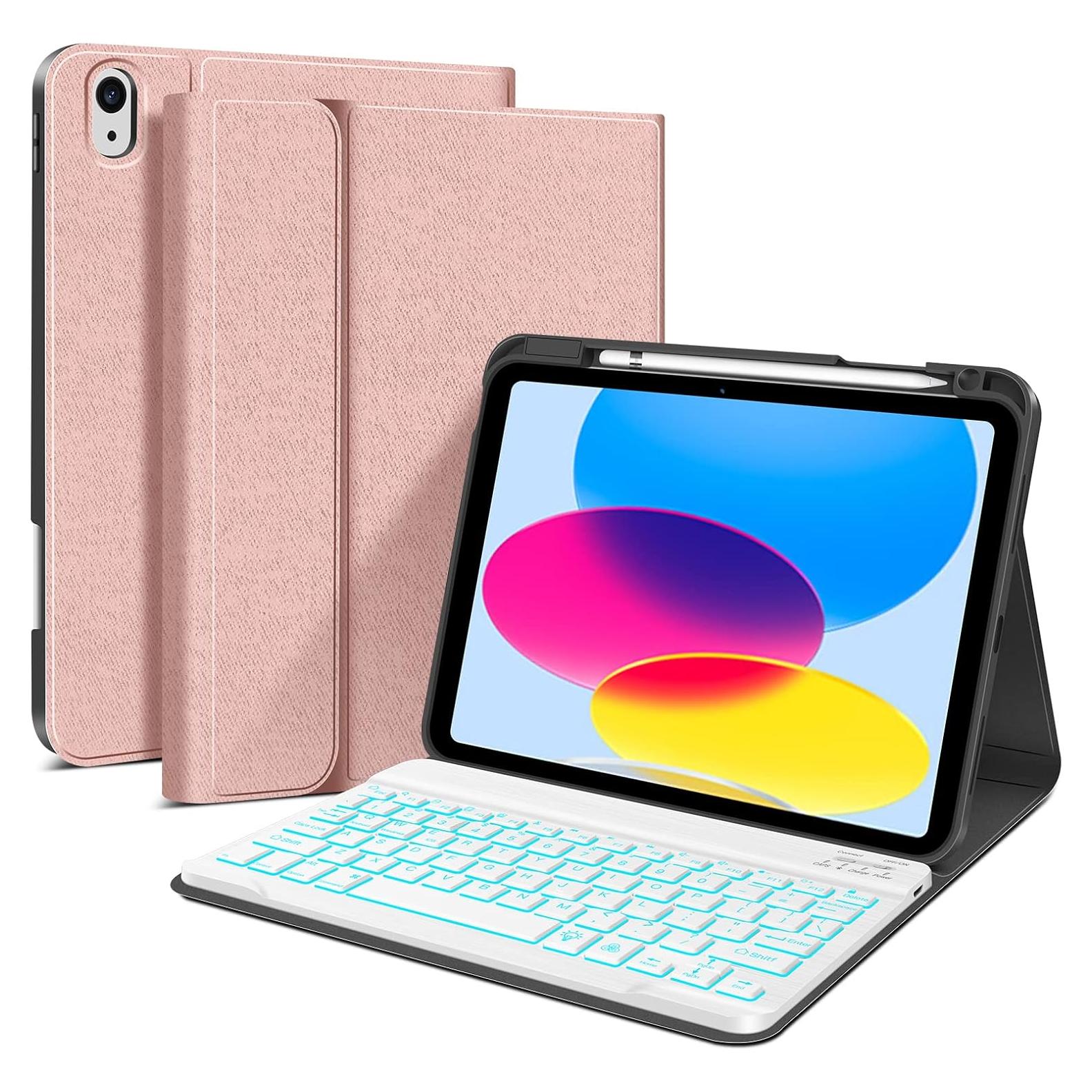Funda con Teclado Inalámbrico JUQITECH para iPad 11" y 10.9"