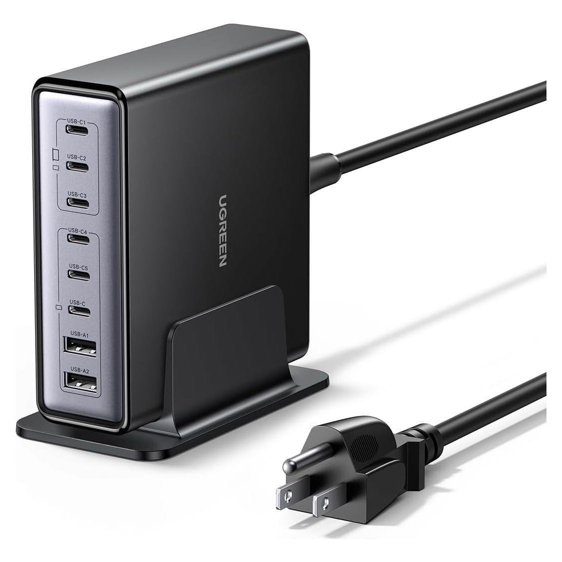 Cargador de Escritorio UGREEN 200W 8 Puertos USB C y A