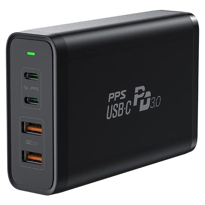Cargador de escritorio USB C 245W GaN 4 puertos rápido
