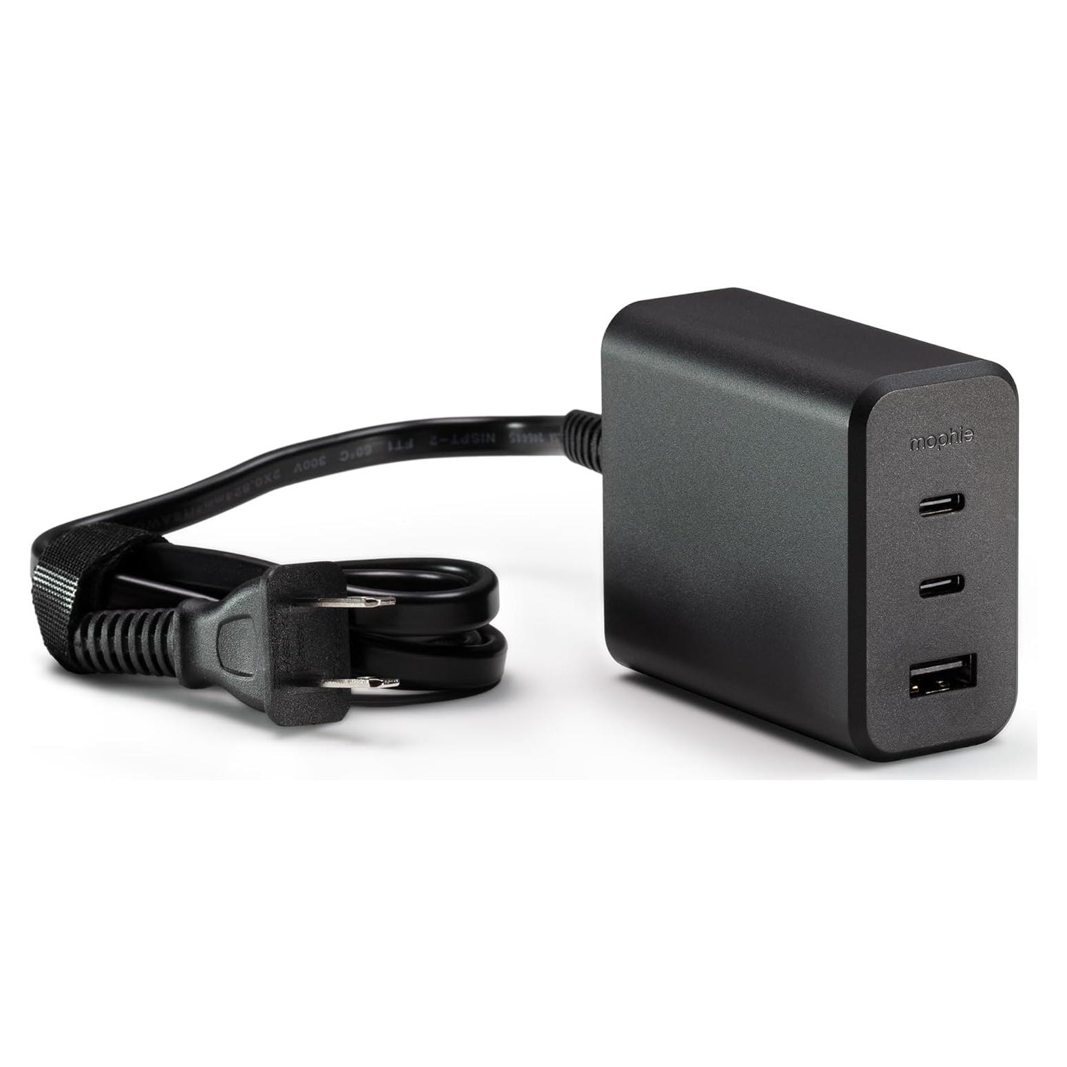 Cargador USB-C Mophie 100W con 3 Puertos y Cable 1.5m