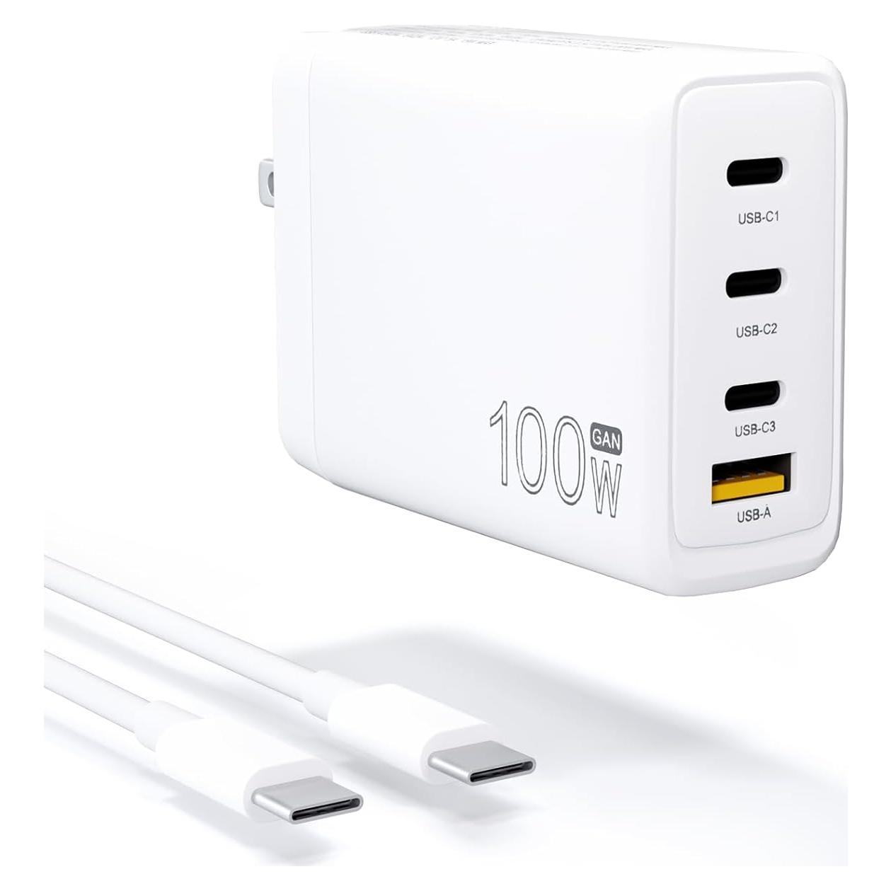 Cargador Universal 100W GaN Zosam 4 Puertos USB-C para DJI