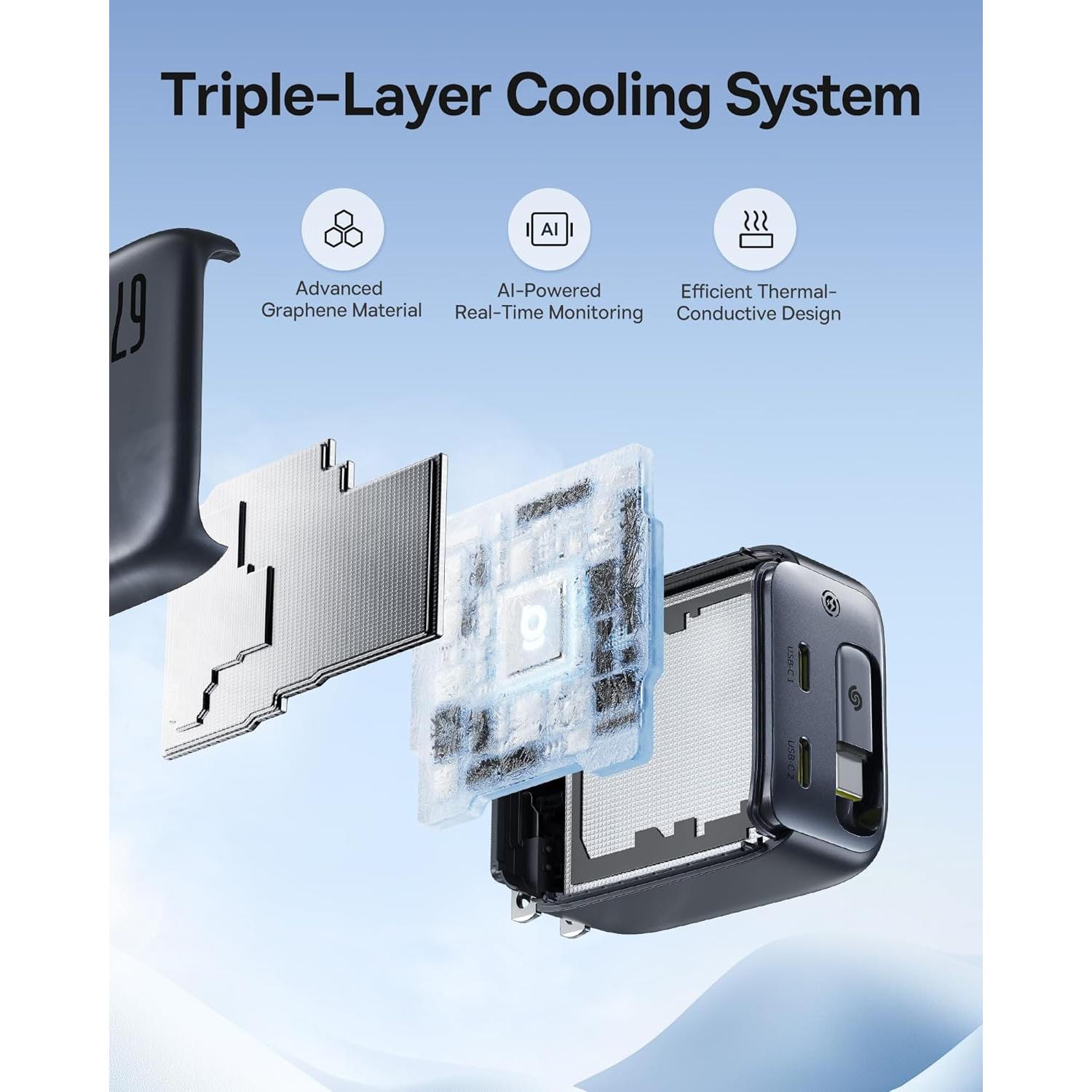 Cargador Retráctil USB C Baseus Enercore CJ11 67W 3 en 1