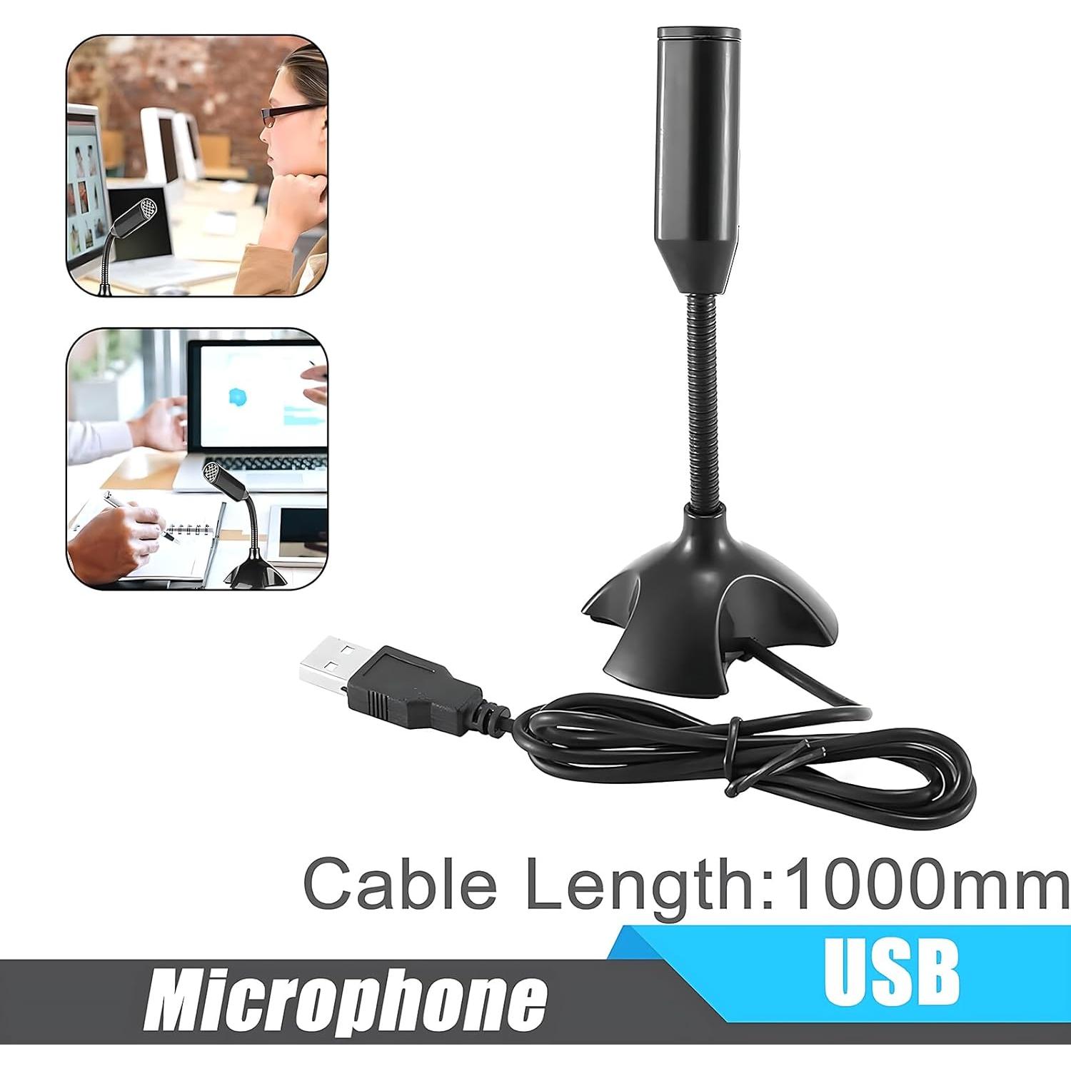 Micrófono USB Mini Blapsuro M-306 con Soporte Ajustable