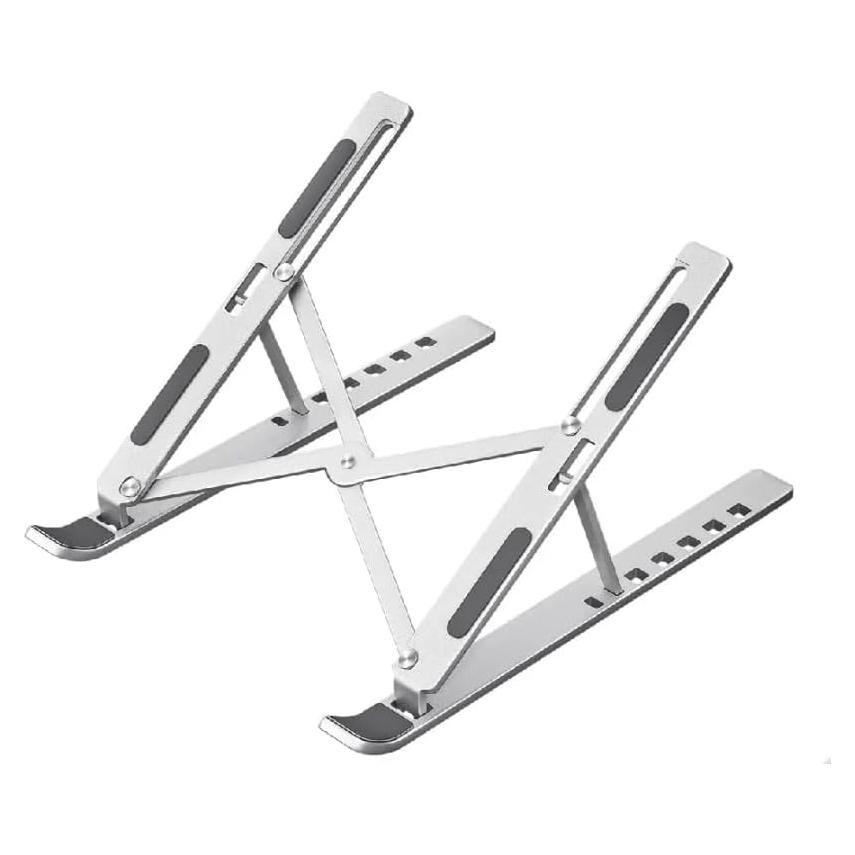 Soporte Ajustable para Laptop CASAMAX - Plegable y Ergonómico Plata