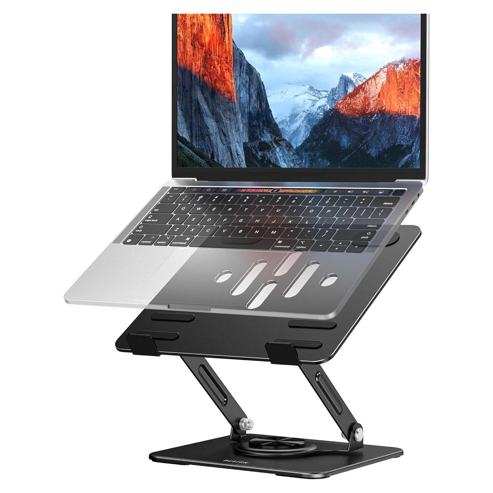 Soporte para Laptop BESIGN LS11 Ajustable 360° Negro 10-14"