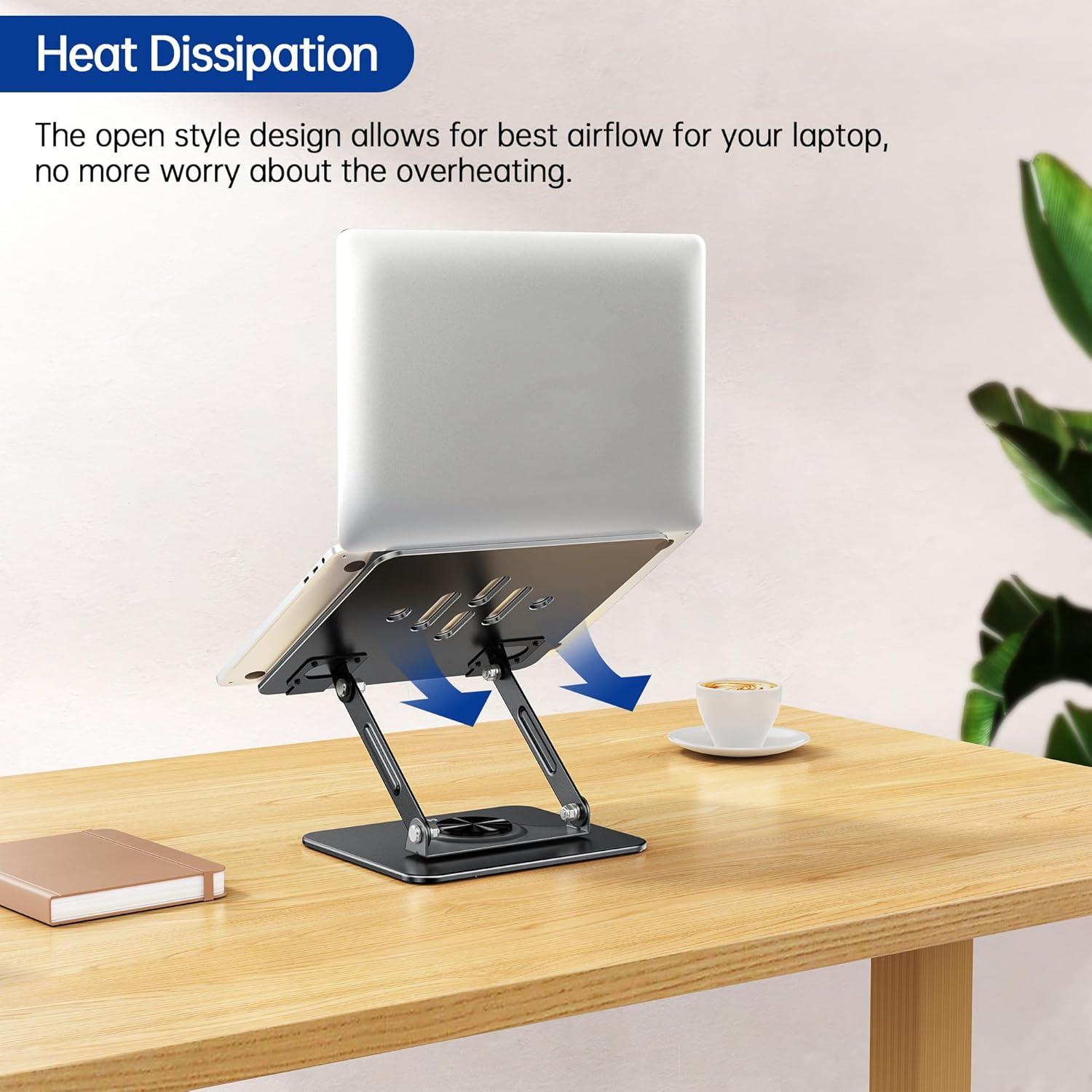 Soporte para Laptop BESIGN LS11 Ajustable 360° Negro 10-14"