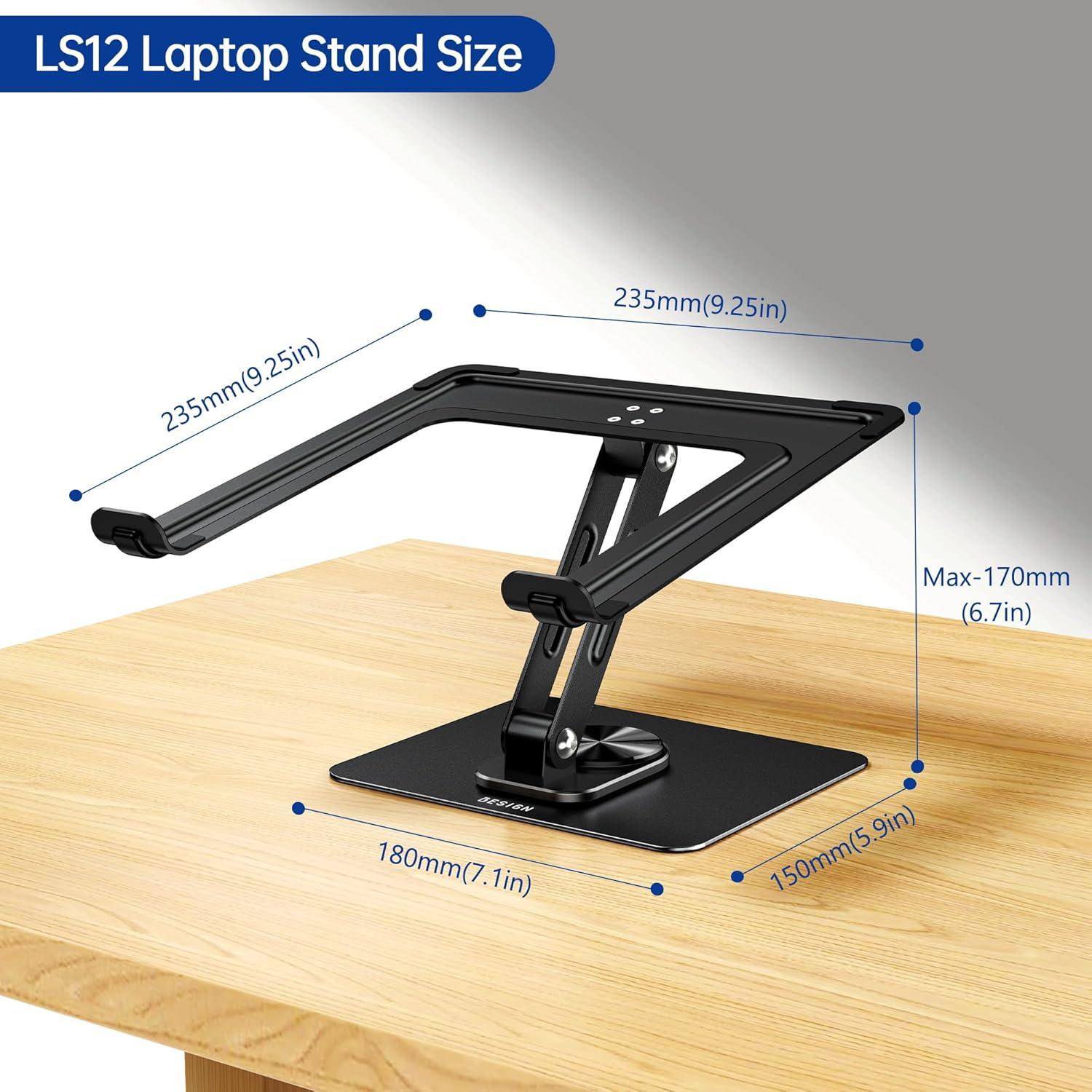 Soporte para Laptop BESIGN LS12 Ergonómico Ajustable 10-14"
