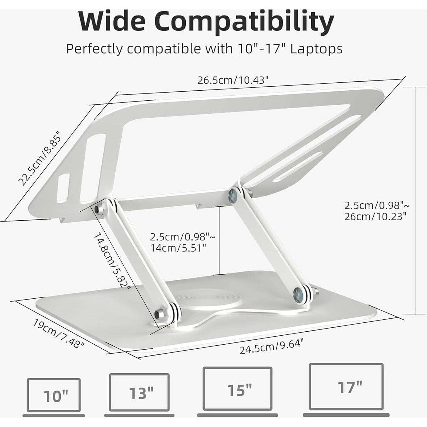Soporte para Laptop Ajustable Suptek 11-17" Plegable 360°