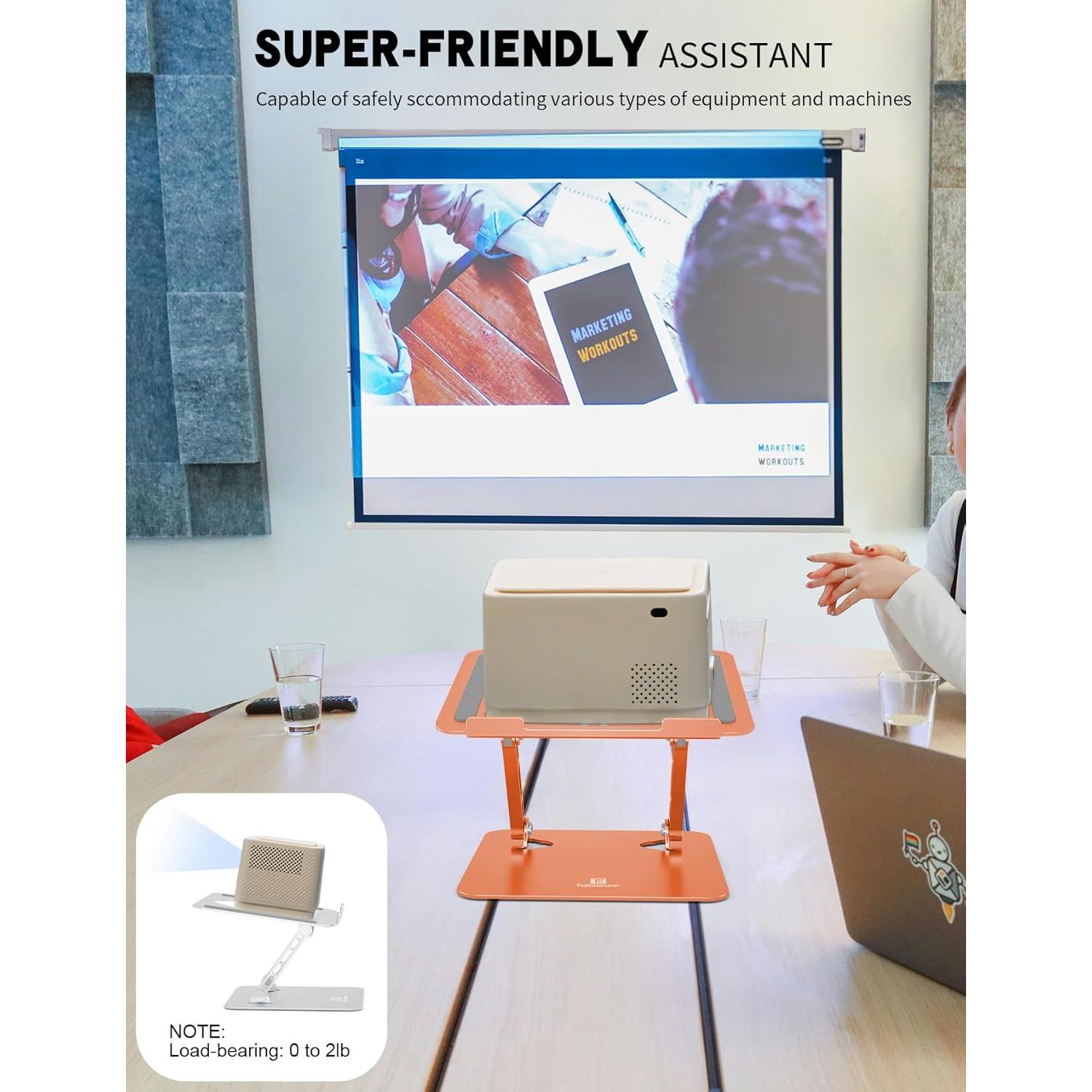 Soporte para Laptop ToBeoneer Ajustable Ergonómico Naranja