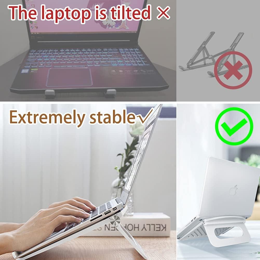 Soporte Plegable para Laptop Jiaguo Ajustable hasta 43 cm Negro