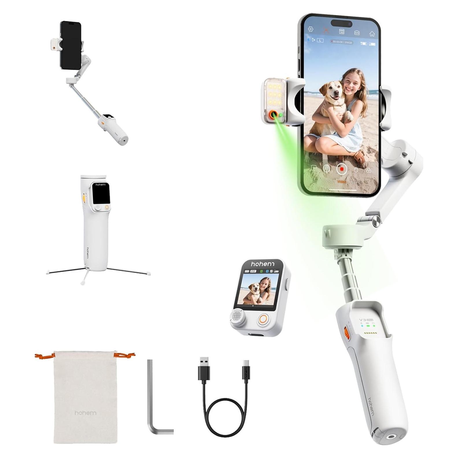 Estabilizador de Cardán Hohem iSteady V3 para iPhone - Blanco