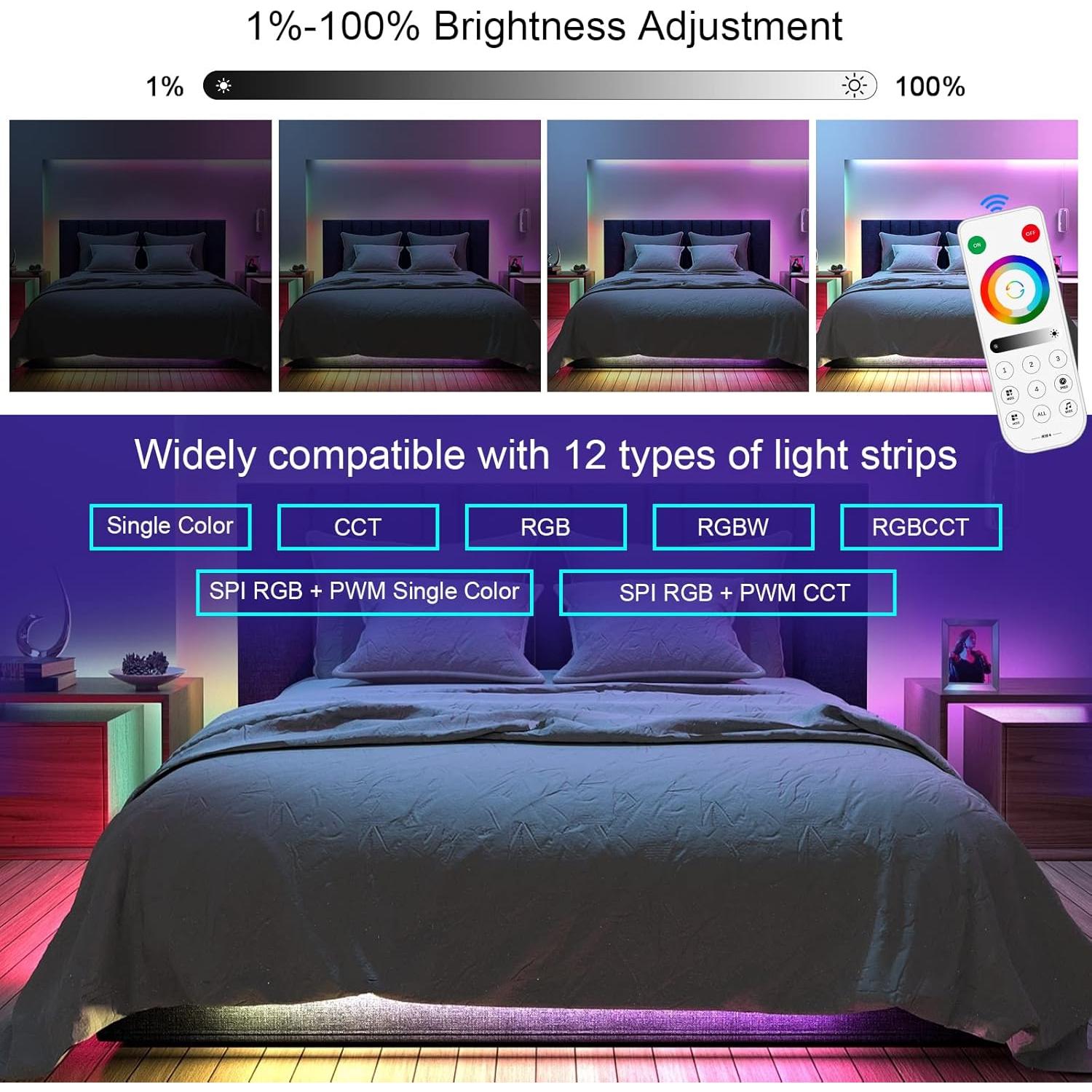 Controlador LED Bluetooth RGBZONE SP630E 5V/12V/24V