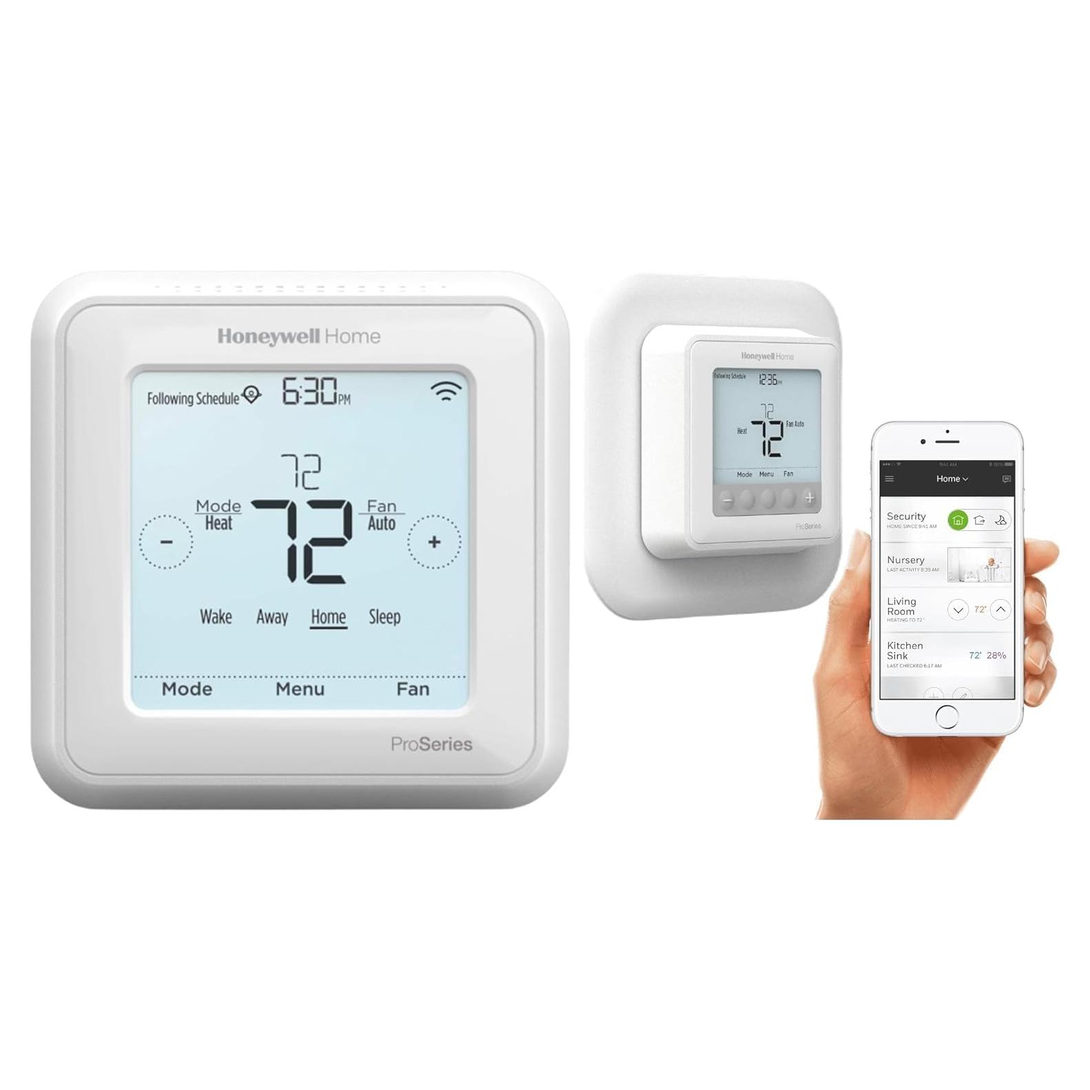 Termostato Inteligente Honeywell T6 Pro WiFi 3H/2C Programable