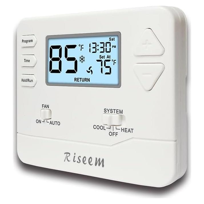 Termostato Digital Programable Riseem STN605 Blanco 24V
