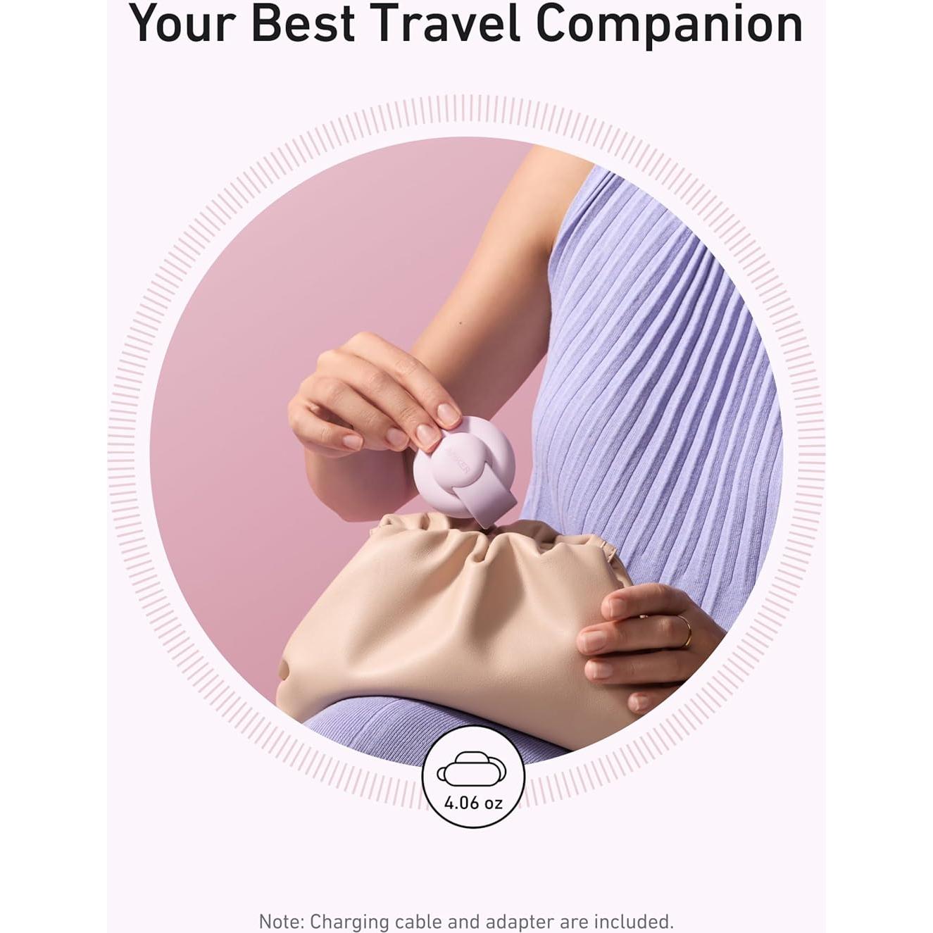 Cargador Inalámbrico 3-en-1 Anker MagGo UFO 15W Rosa