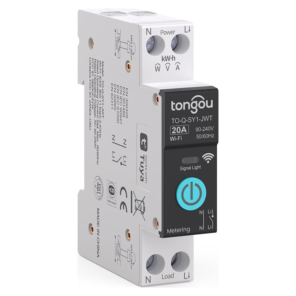 Interruptor Inteligente Wi-Fi 20A Changyou con Monitoreo de Energía