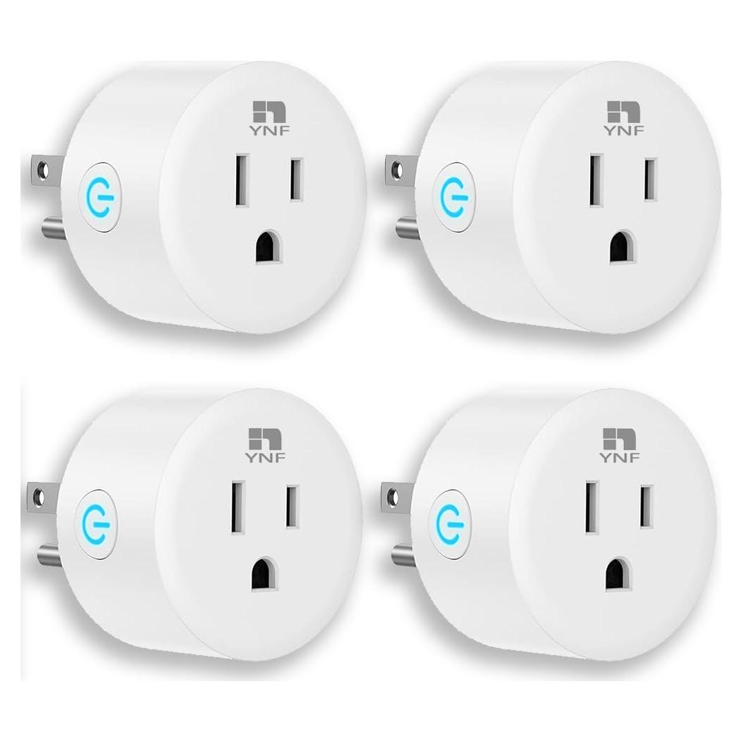 Enchufe Inteligente YNF 4 Paquete Control por Voz Alexa