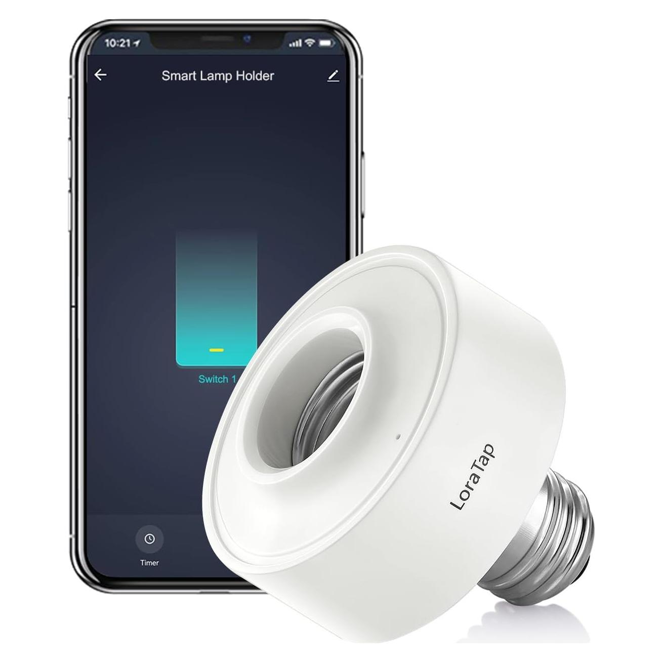 Adaptador Socket Bombilla LED Inteligente LoraTap E26 30W