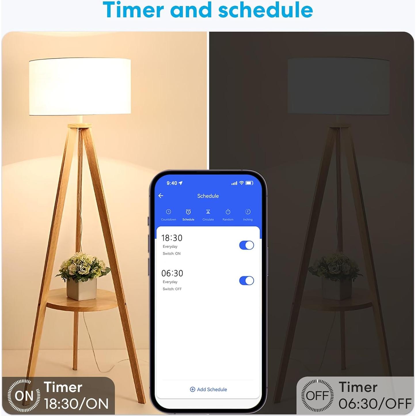 Adaptador Socket Bombilla LED Inteligente LoraTap E26 30W