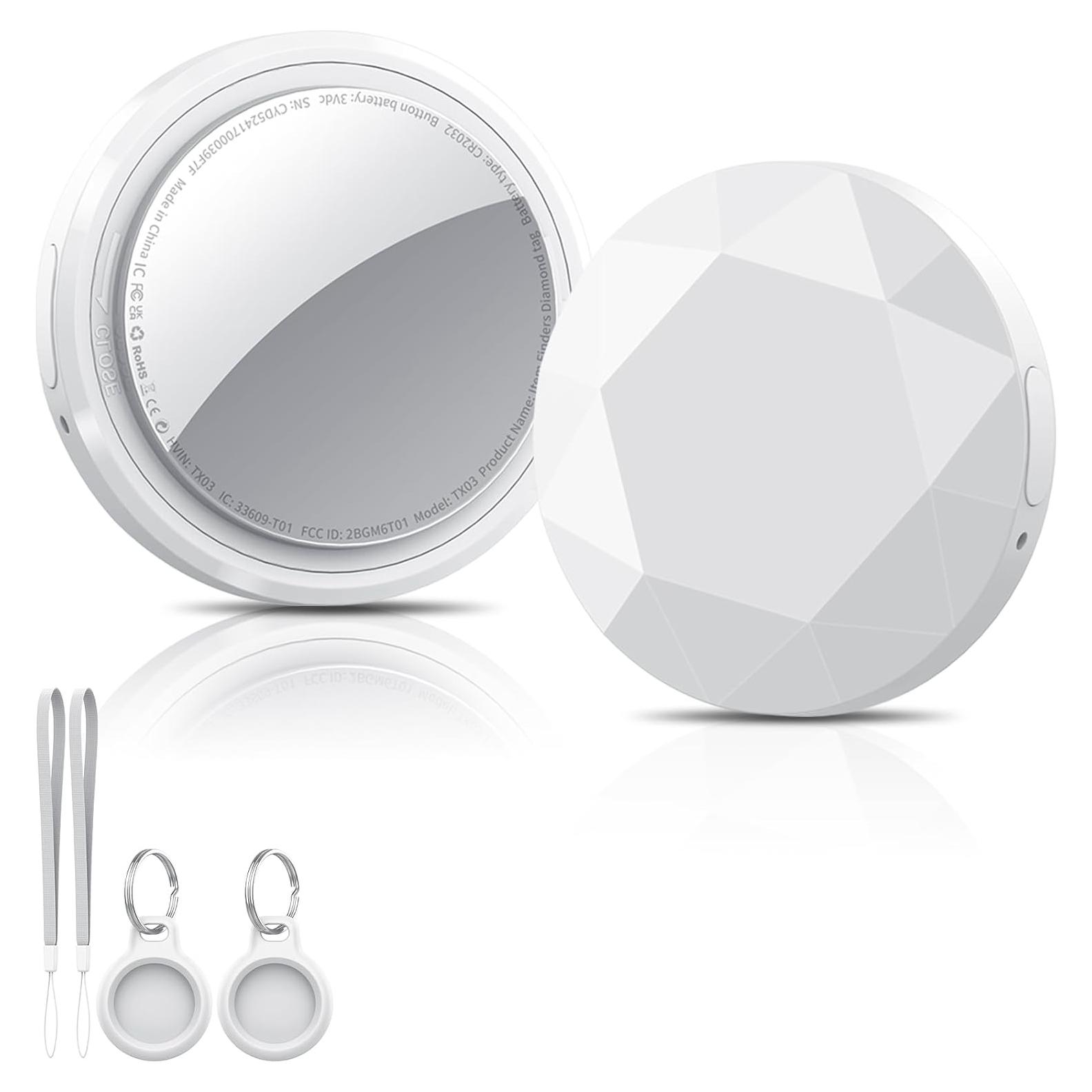 Etiqueta de Seguimiento Bluetooth QCOQ - 2 Pcs, Compatible Apple Find My