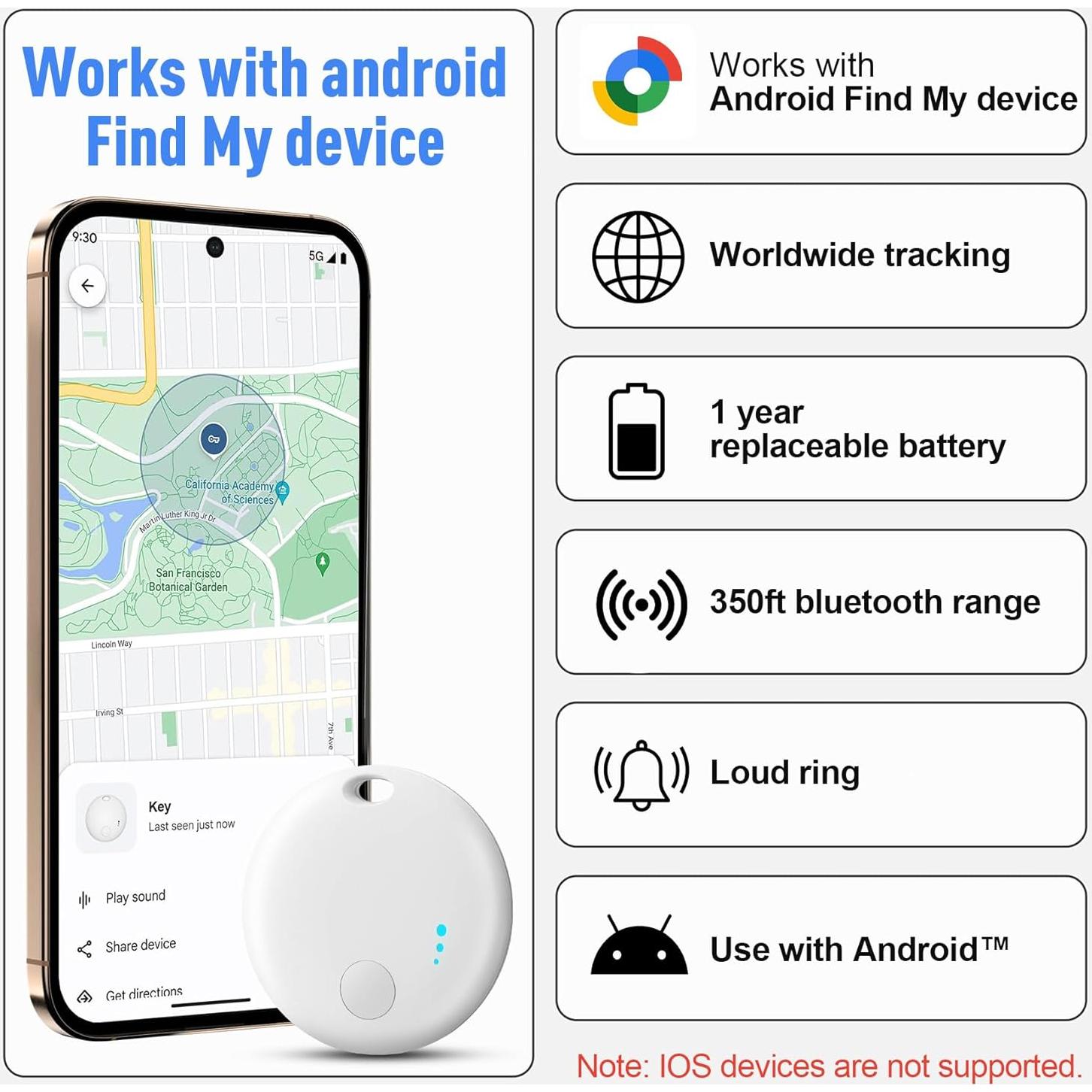 Rastreador Bluetooth Fortunepro para Android - Localizador de Llaves