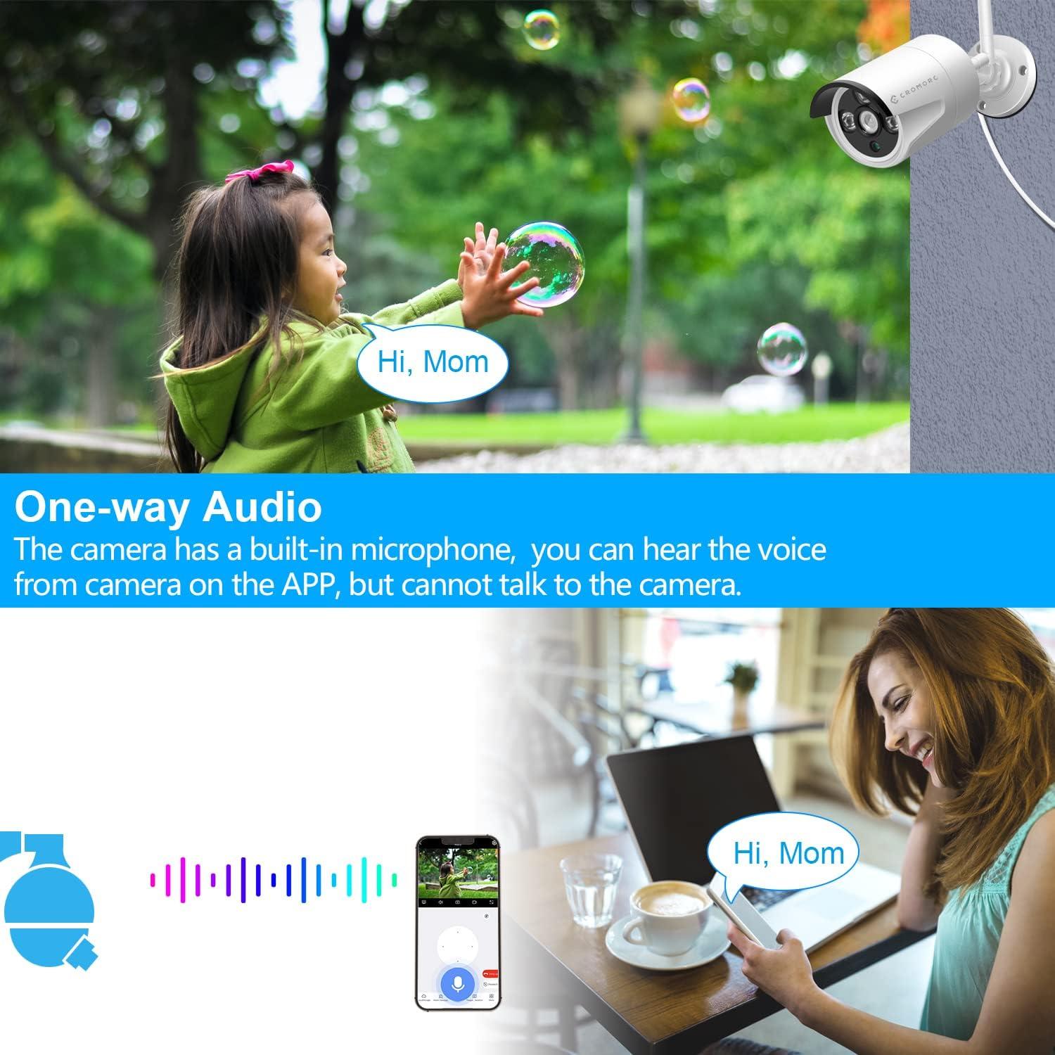 Sistema de Cámara de Seguridad Inalámbrica Cromorc 10CH 5MP