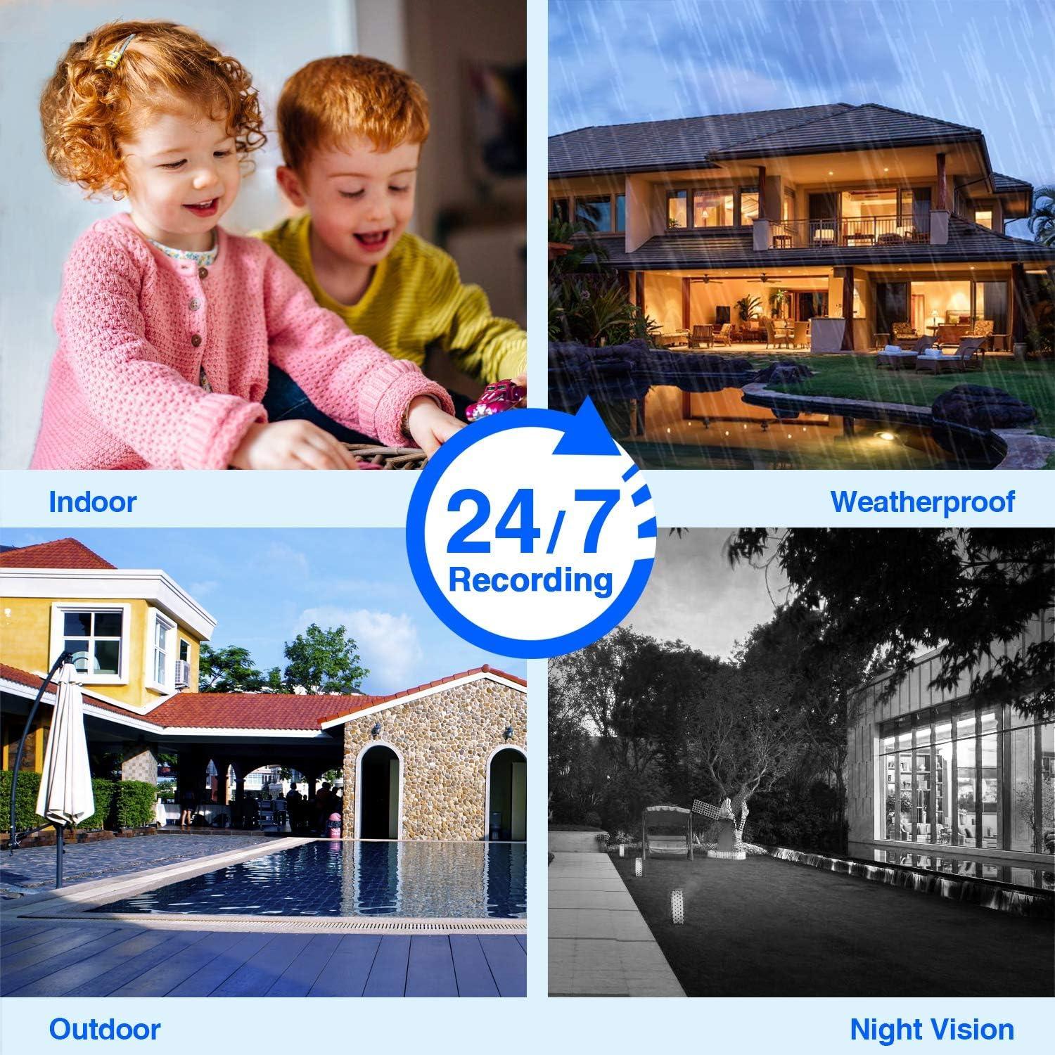 Sistema de Cámara de Seguridad Inalámbrica Cromorc 10CH 5MP