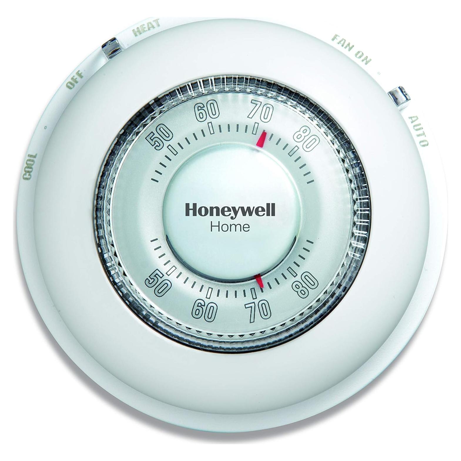 Termostato Manual No Programable Honeywell CT87 Redondo Blanco