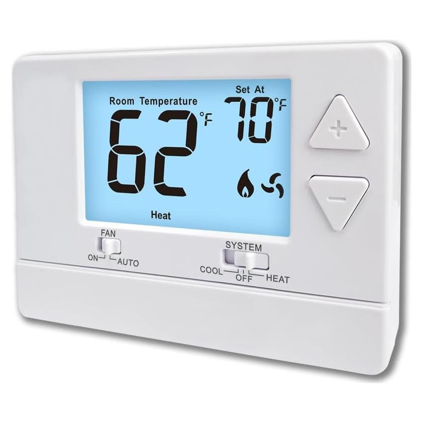 Termostato Digital No Programable Riseem S3001 Blanco 24V