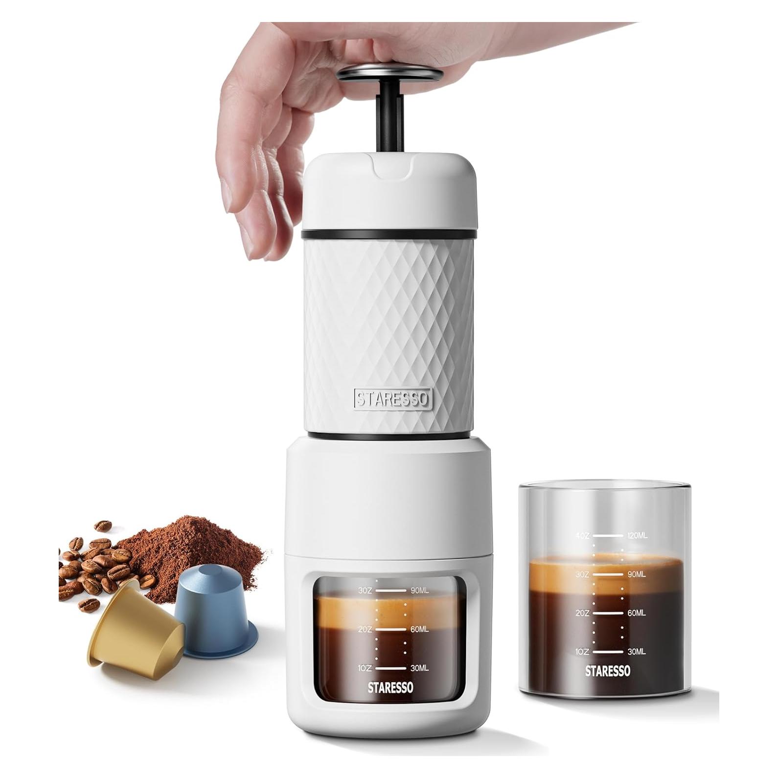 Cafetera Portátil STARESSO CLÁSICO 2 en 1 Manual Espresso