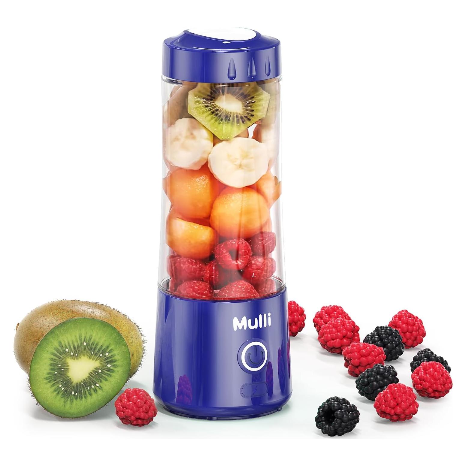 Licuadora Portátil Mulli 0.41L Recargable USB 6 Cuchillas