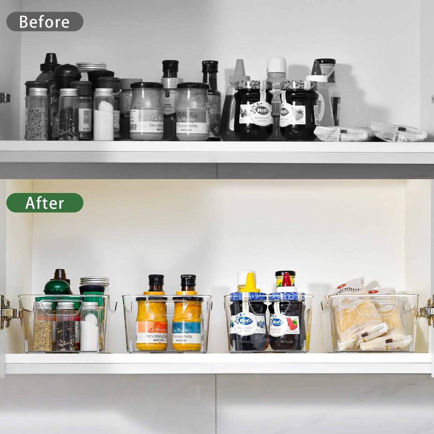 Contenedores de Plástico Transparentes AntStep, Paquete de 12