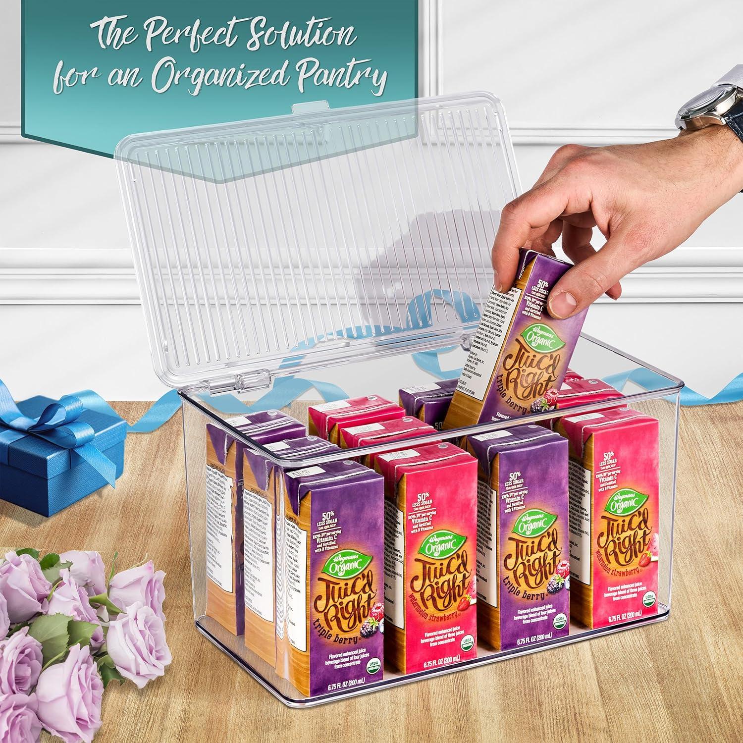 Contenedores de Almacenamiento Sorbus 3 Piezas Transparentes