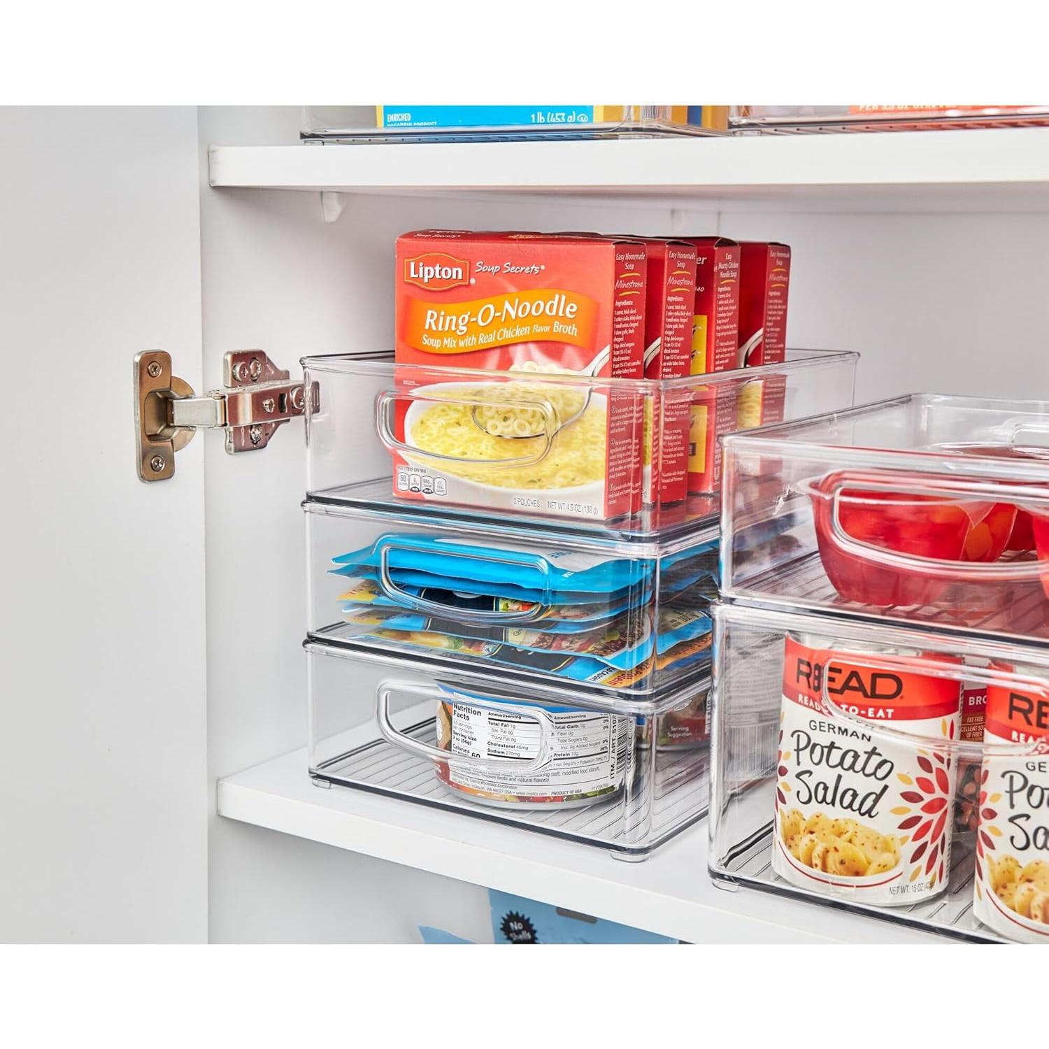 Contenedor Apilable iDesign Linus 25,4x20,3x7,6cm Transparente