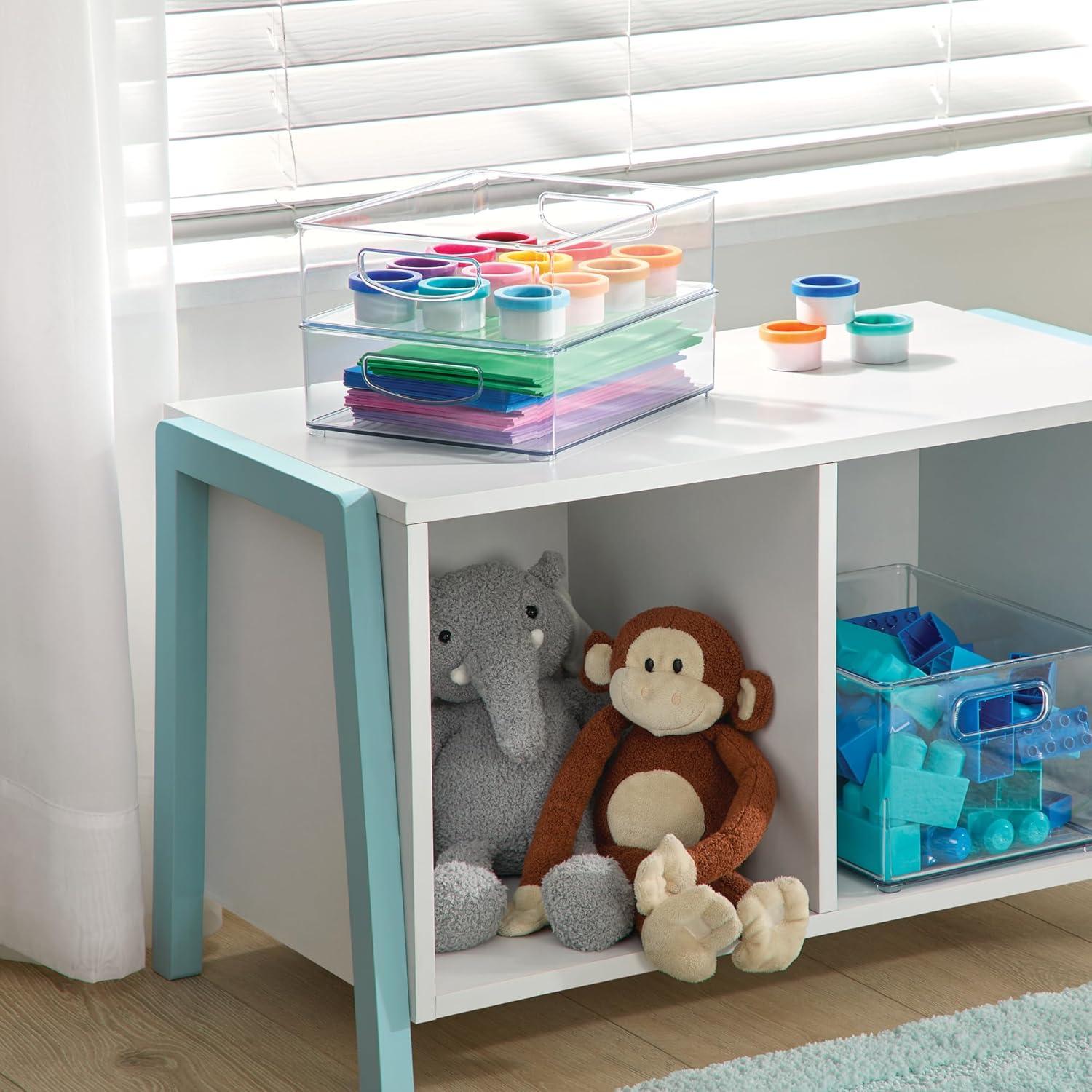 Contenedor Apilable iDesign Linus 25,4x20,3x7,6cm Transparente