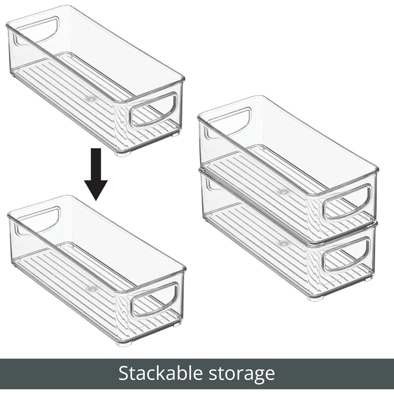 Caja Organizadora Plástica mDesign 4 Unidades 25.4x10.16cm
