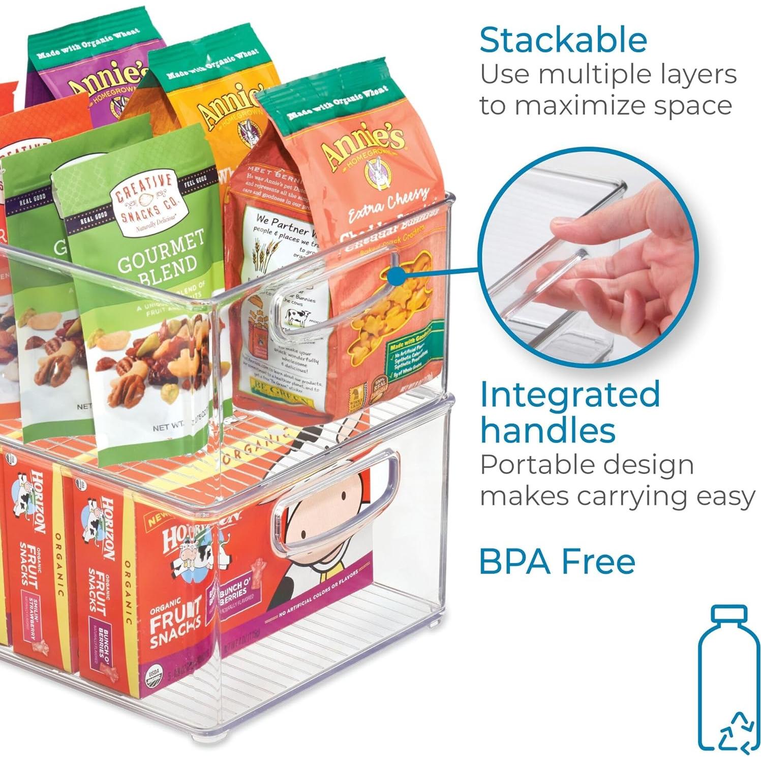 Contenedor de Almacenamiento Apilable iDesign 25,4x20,3x12,7 cm