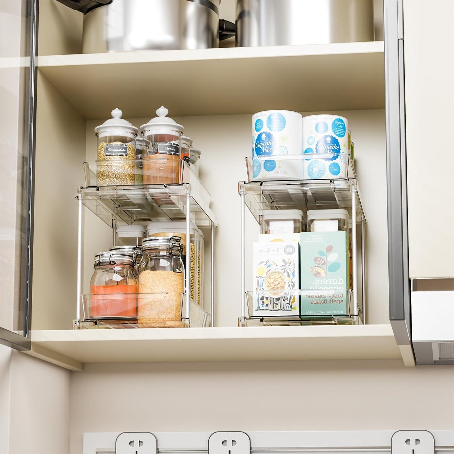 Organizador de Cajones Extraíbles Yieach 4 Piezas Acrílico