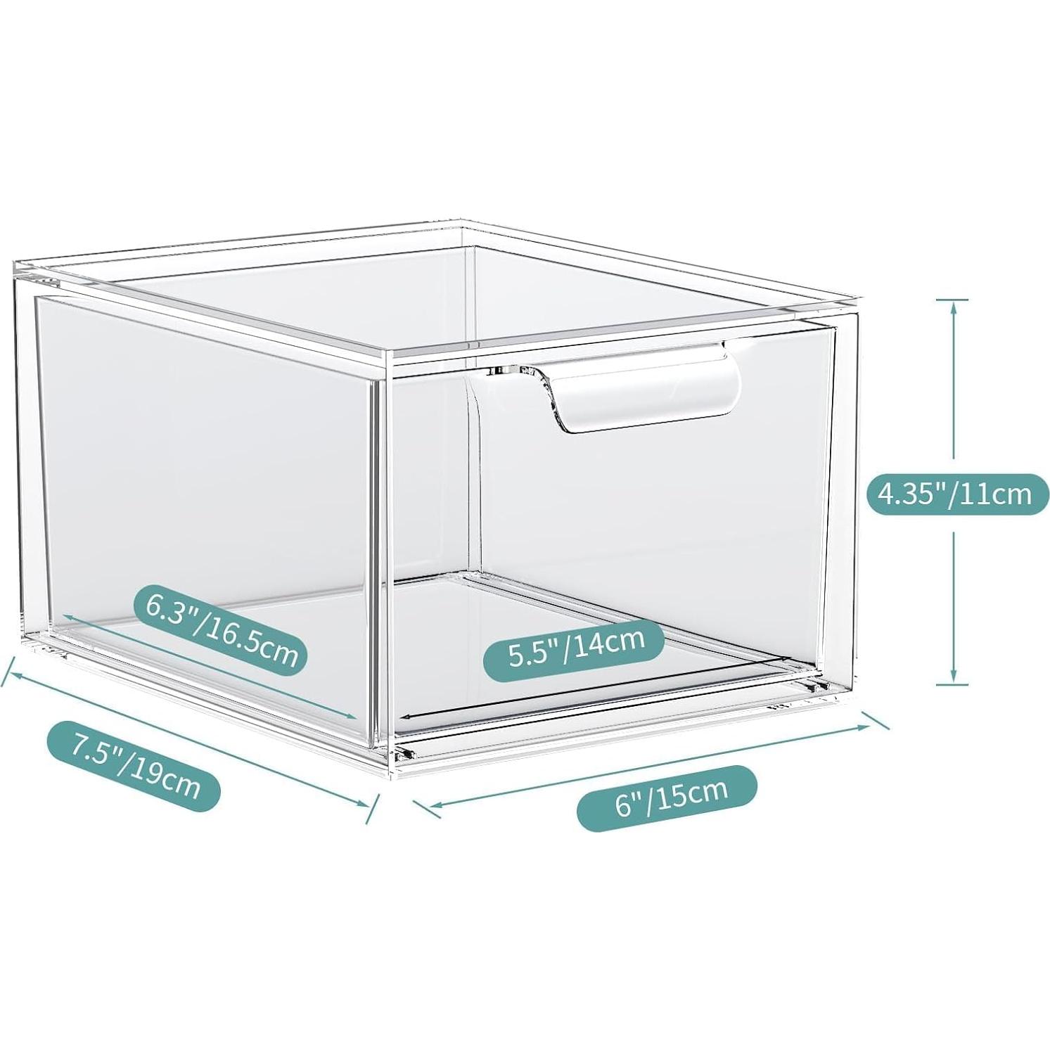 Organizador de Maquillaje Apilable SpaceHacks 2 Paquete Acrílico