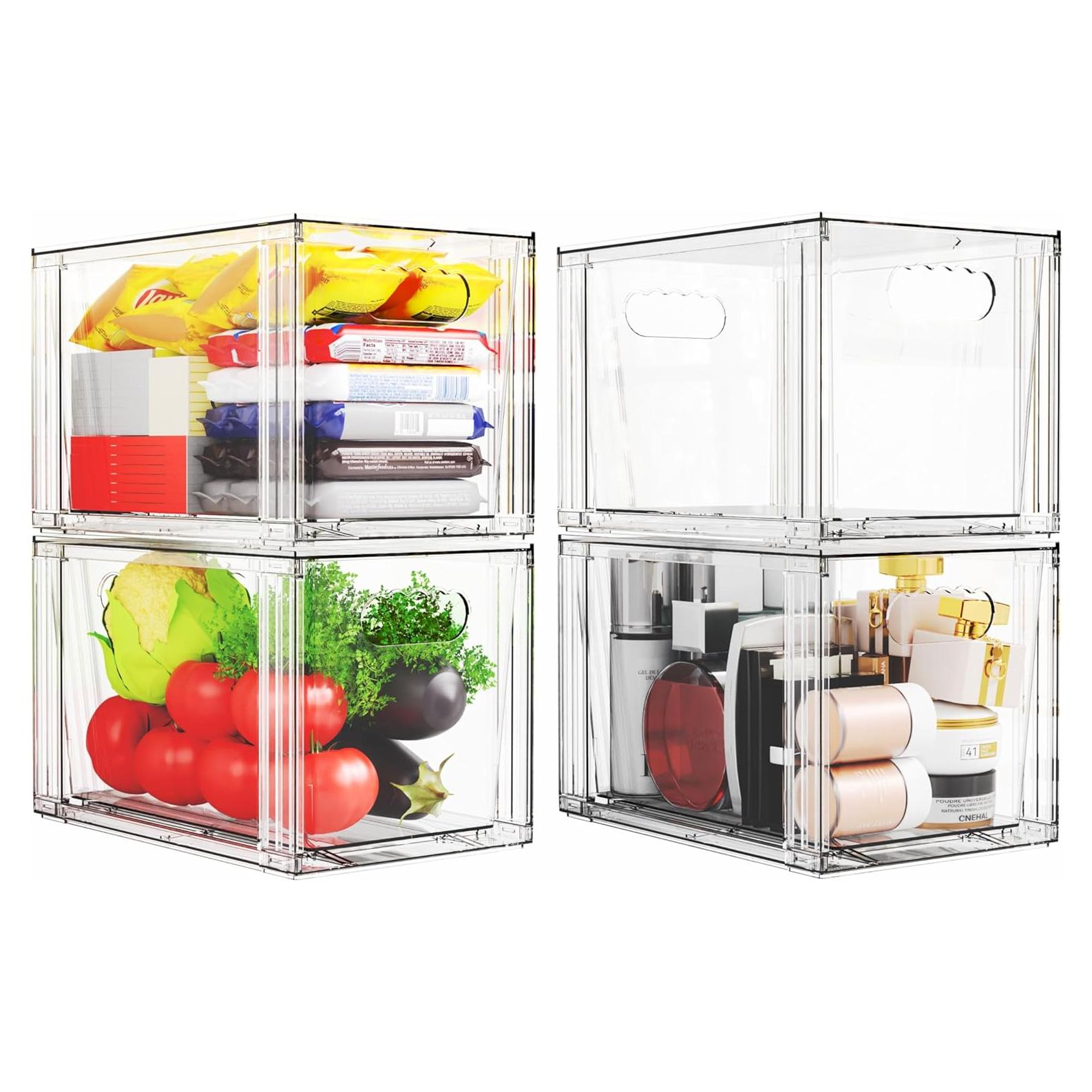 Cajones de Almacenamiento Apilables SuoXing 4 Piezas 28.2 cm